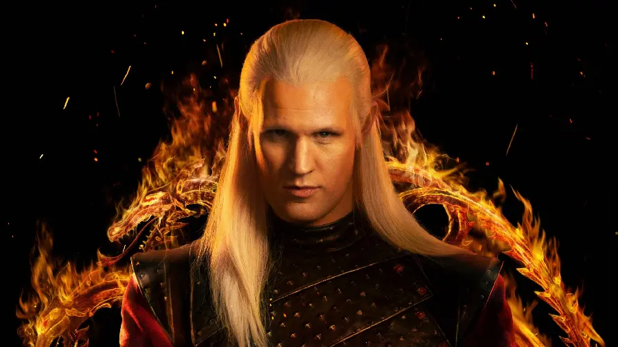 The popular image of Matt Smith as Daemon Targaryen 2022