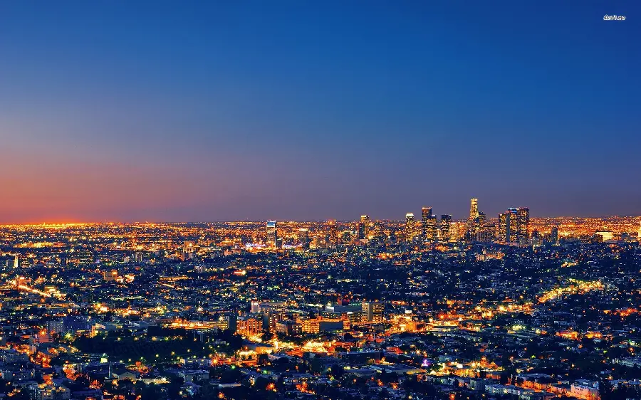 Colorful background image of bright and luminous city lights in high quality and suitable for phones