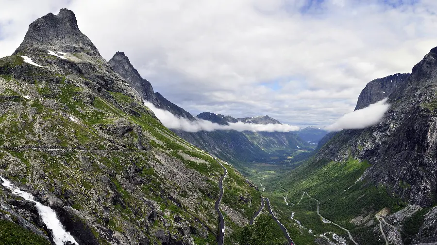 A spectacular background of a cloudy and cool mountain with high quality 