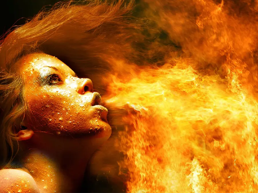 Super high-quality wallpaper of the fire queen For 8K Laptop 
