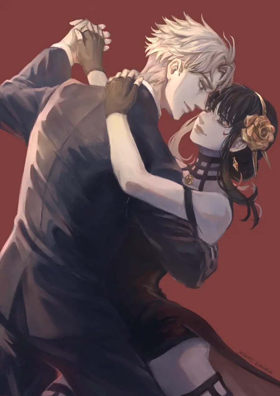 Incredibly beautiful wallpaper of the anime X-Family from the spy genre