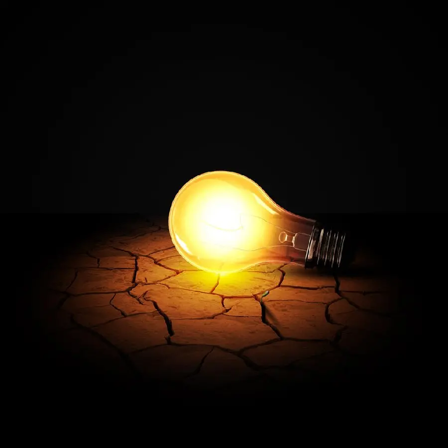 Download photo of a lighted lamp from an artistic view for your profile