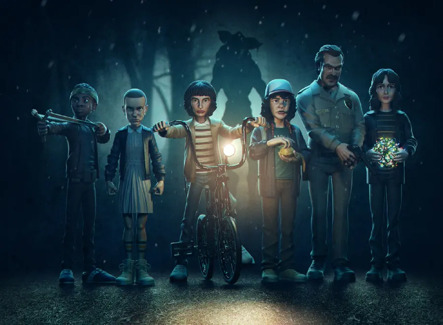 Download poster and wallpaper and image of the Stranger Things Wallpaper