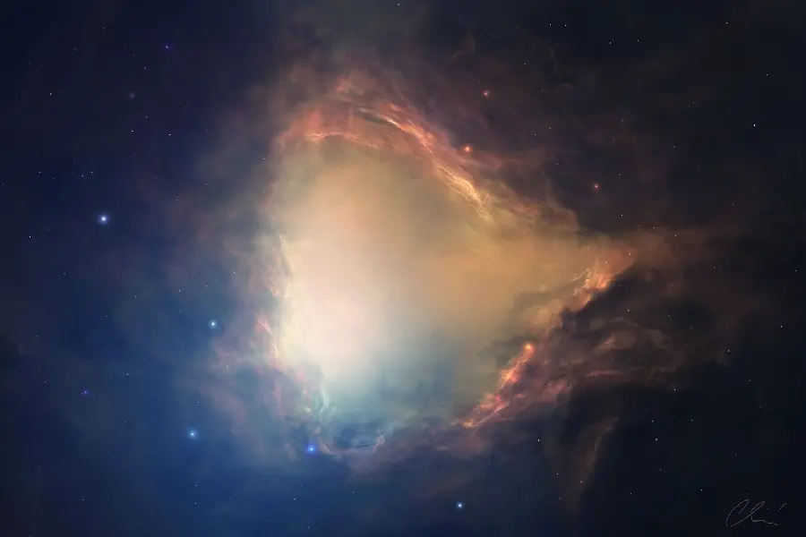 Unknown Background Photo of Heart Nebula in Left Direction in HD Quality Special for Tablets