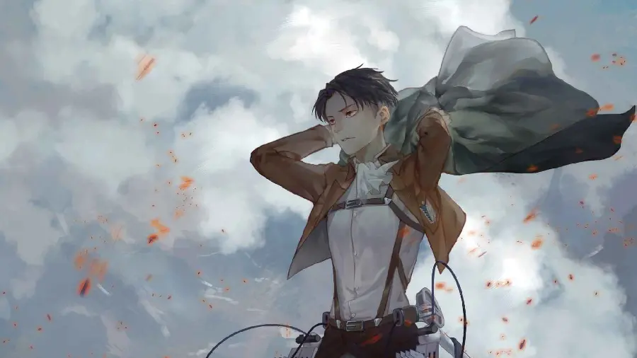 Download Attack On Titan Wallpaper with Captain Levi