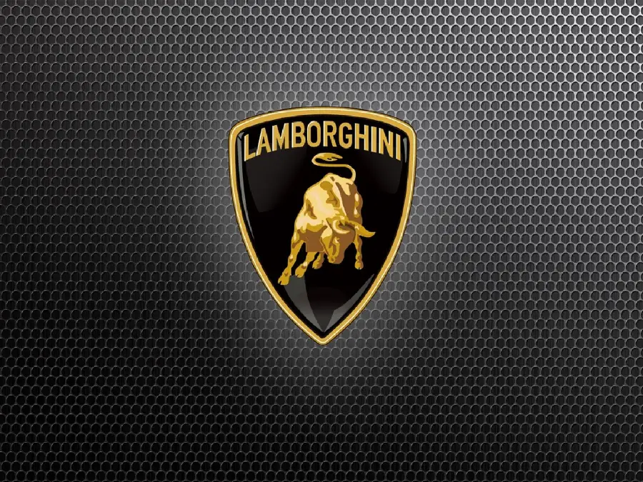 Lamborghini logo wallpaper with black background and full HD quality