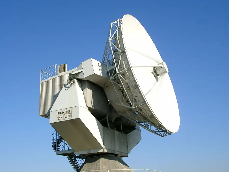 New 8K wallpaper of a white satellite dish 