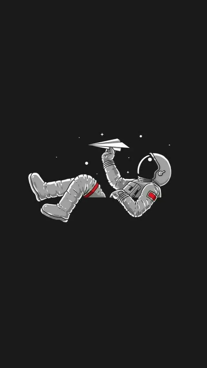 The most popular image of an astronaut lying in space playing rockets in Full HD quality