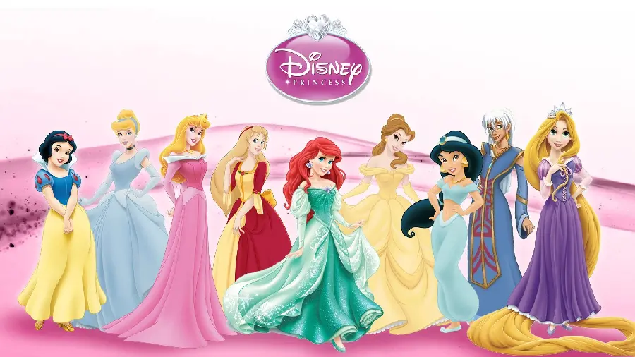 The latest tablet wallpaper of Disney princesses together