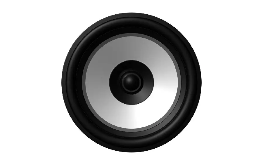 The latest vector image of a speaker from the front in high quality 