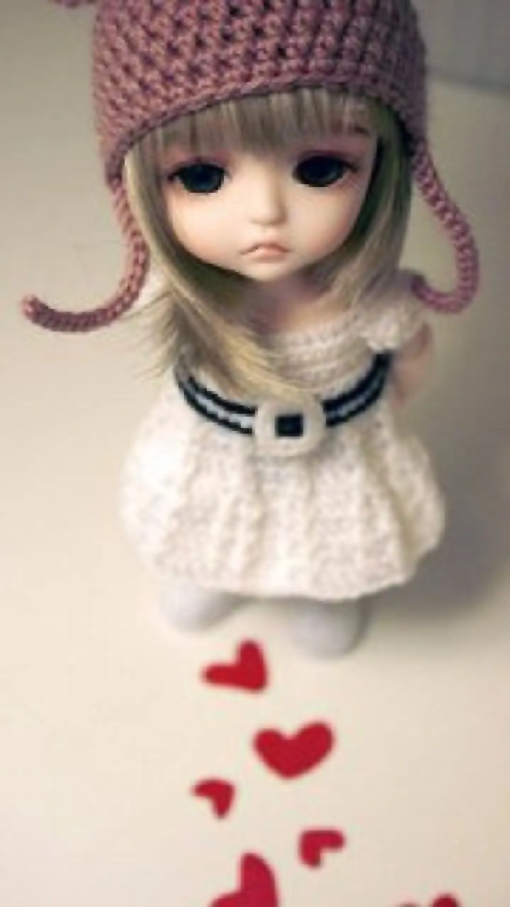 Cute doll background in Full HD quality for laptops