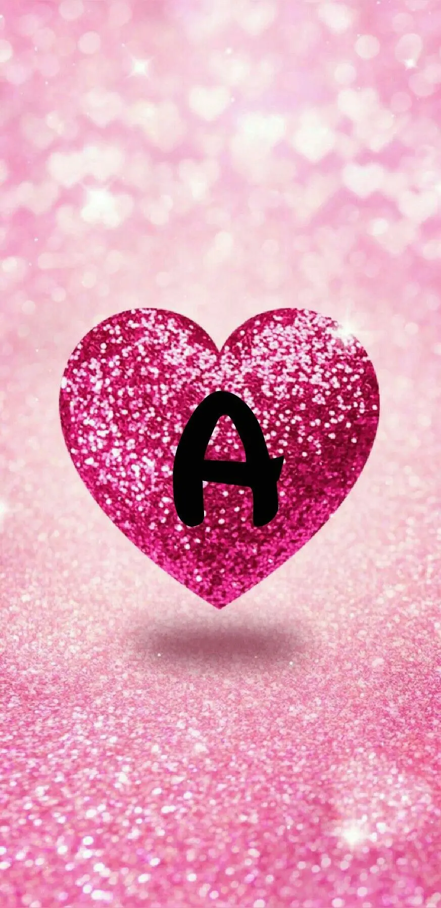 English letter A for Instagram story in pink wreath
