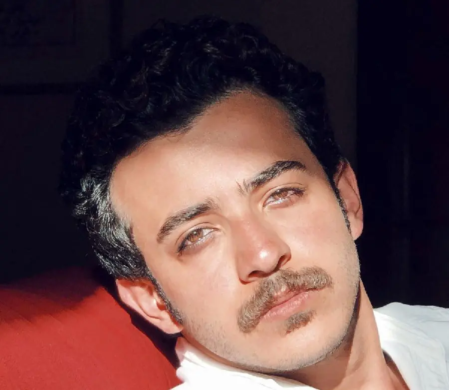 Ali Shadman serious and attractive photo with a mustache, suitable for background