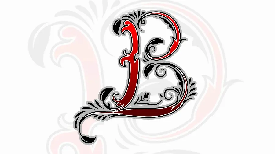Spectacular highlight cover of the capital letter B for Instagram