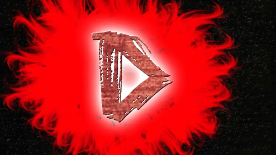 The strangest digital image of the letter D for the profile 
