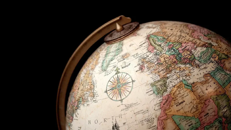 A special view of the world map in special quality