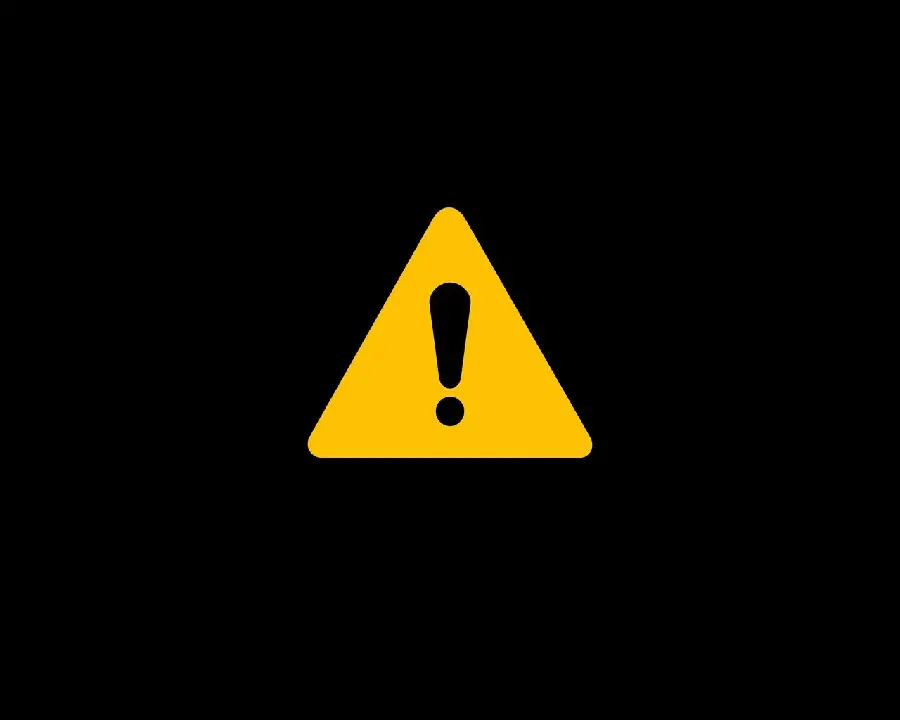 Famous danger sign vector with black background in high quality 