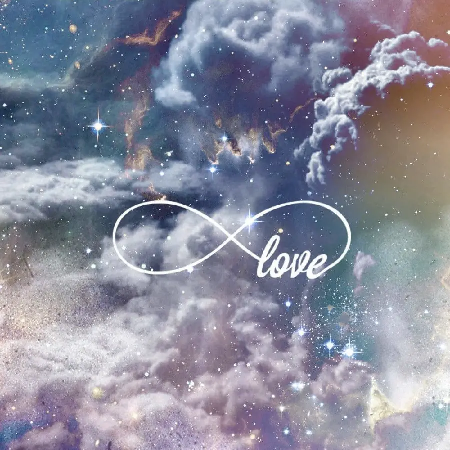 Dreamy Infinity Love Icon On A Spectacular Sky Background In HD Quality