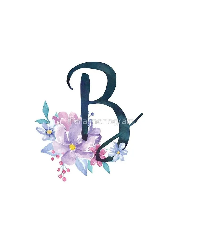 Classic B Wallpaper with a White Background and Special Profile Quality