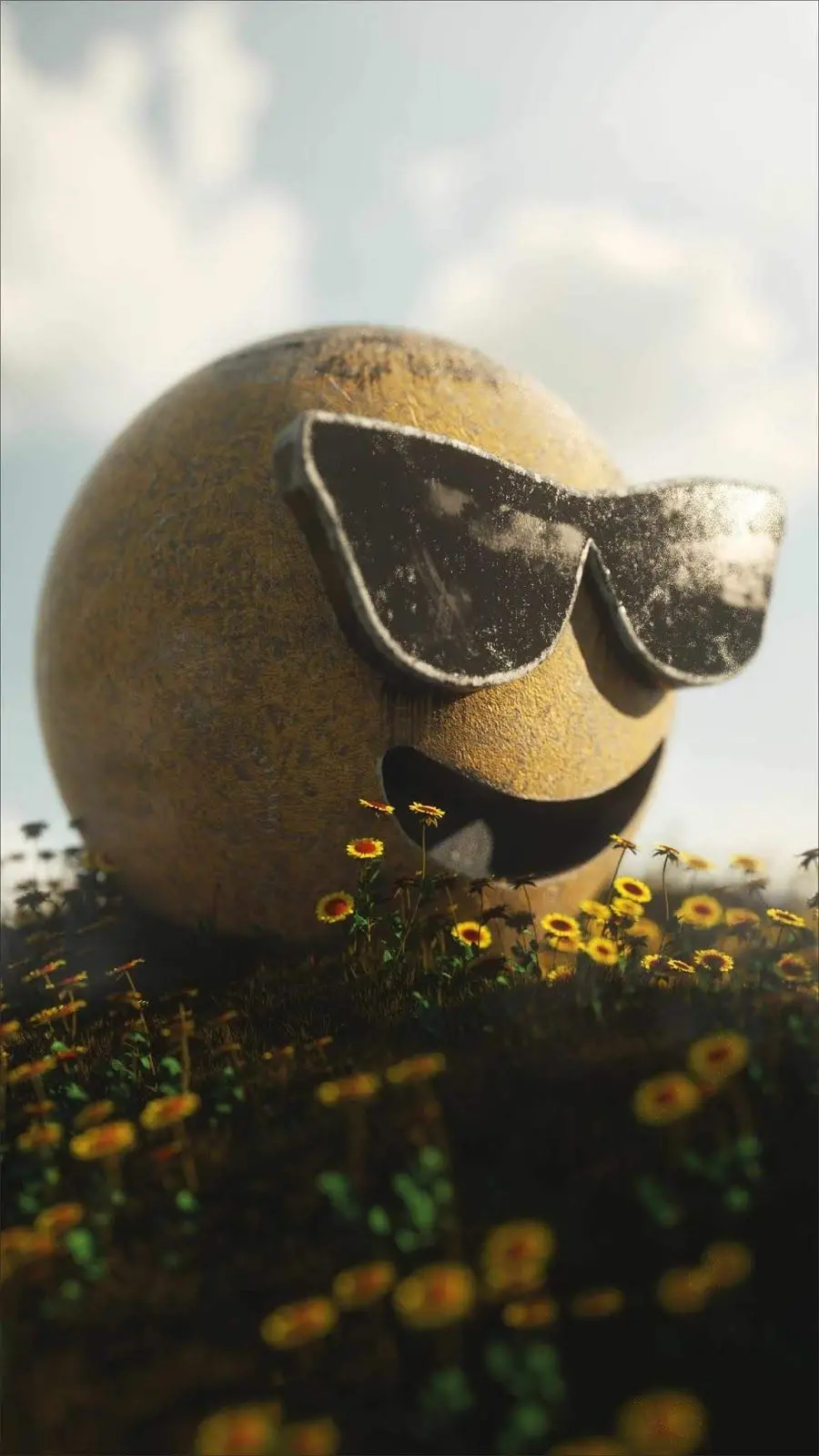 Unique 3D Sunglasses Emoji Stock Photo