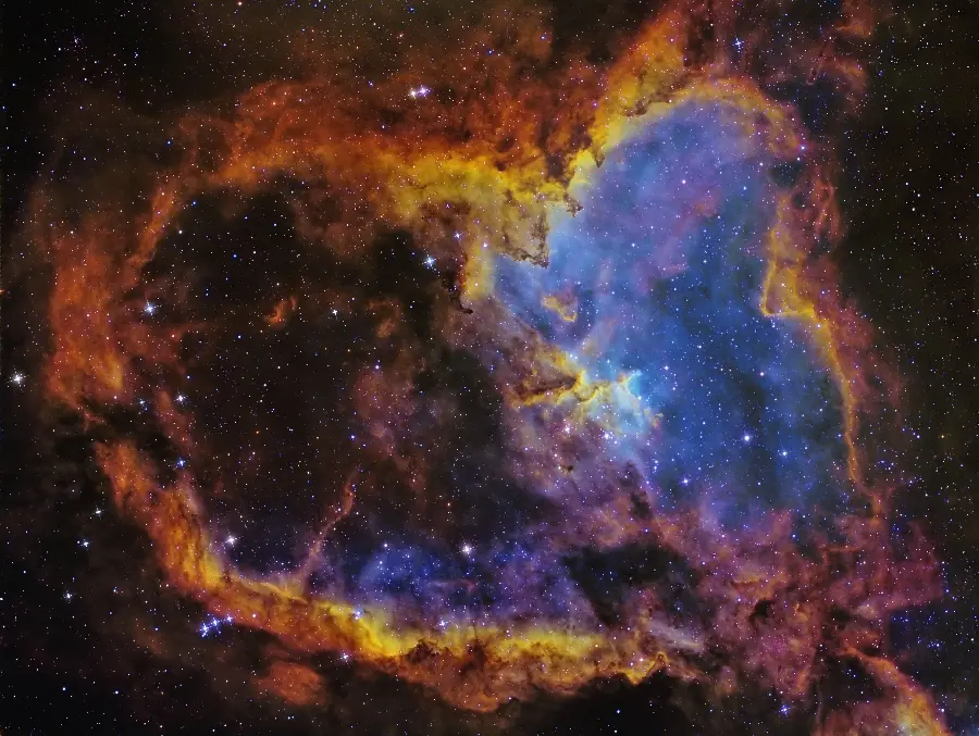 Amazing image of the beautiful Heart Nebula in high quality for social networks