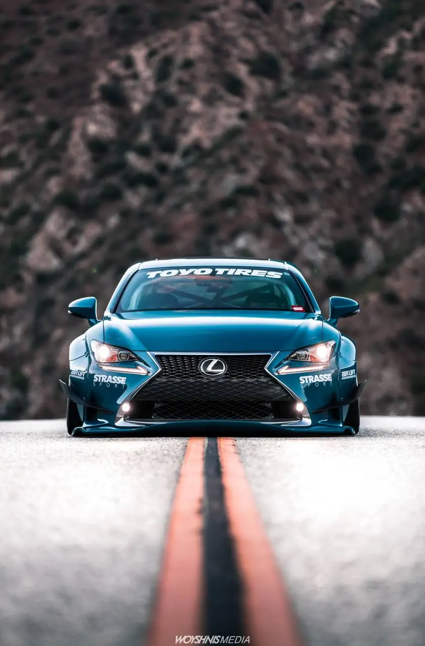 The most popular Lexus RC F car poster in beautiful color in HD quality suitable for phones