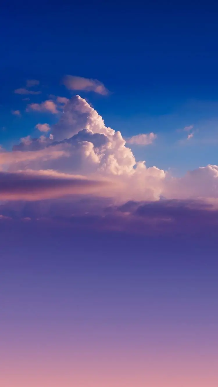 Amazing and new vector of a sky with tin-shaped and multi-colored clouds in HD quality