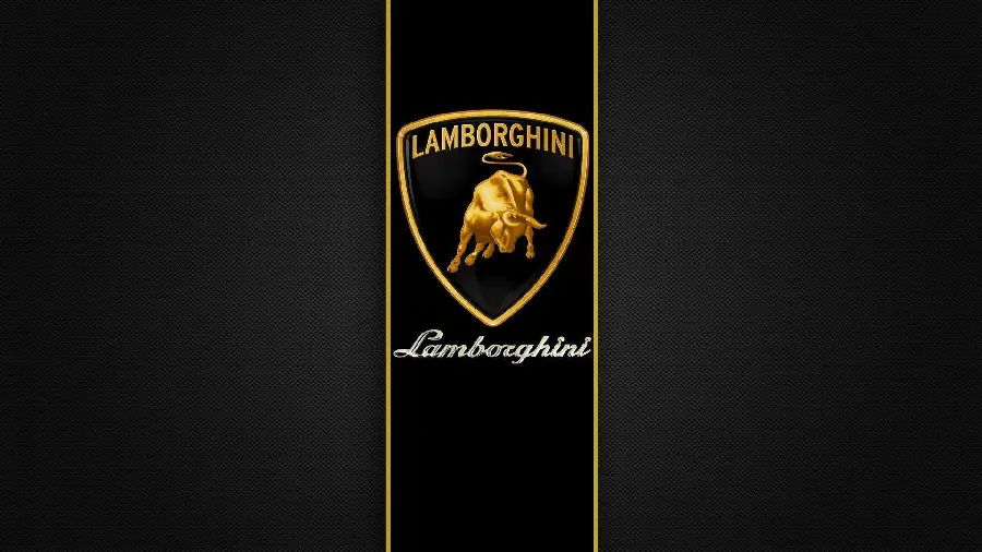 Download high quality Lamborghini logo graphics with black background