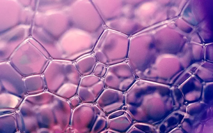 Special and dreamy wallpaper of pink bubbles for mobile