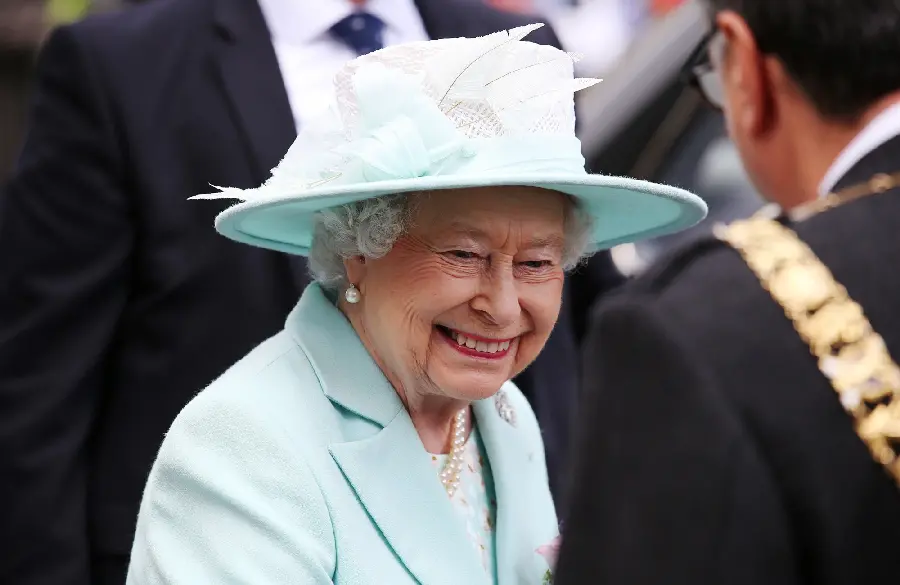 Former Queen Elizabeth II in a special view