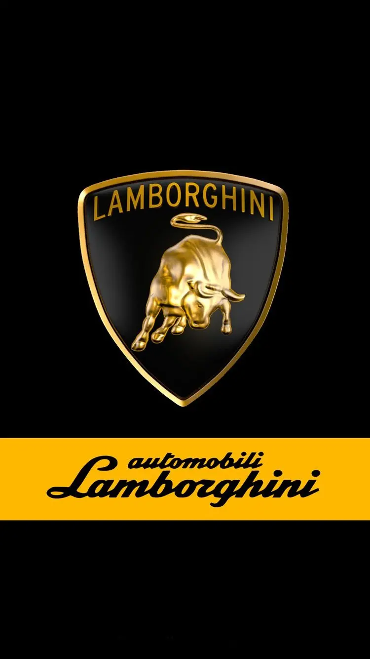 Download High Quality Black Lamborghini Logo Wallpaper