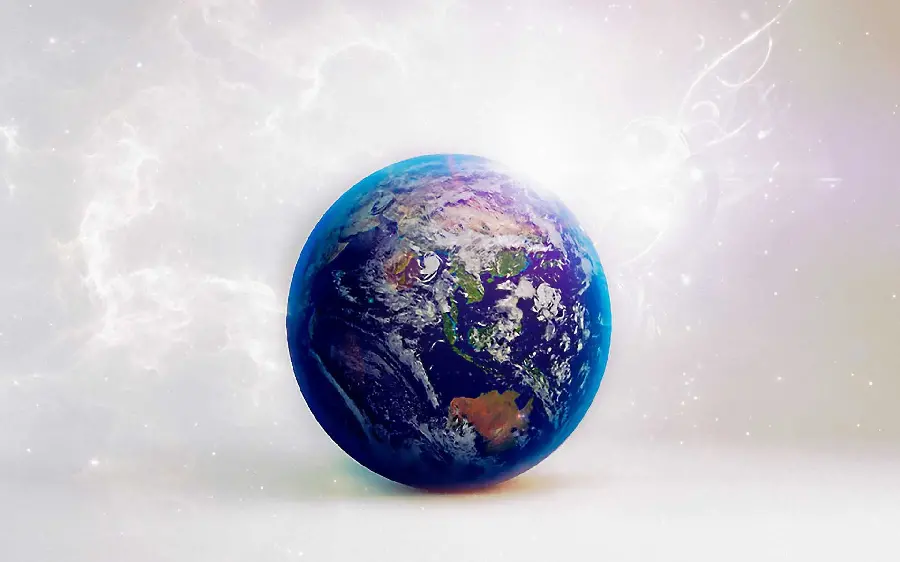 Glowing Earth Wallpaper for Corporate Desktop