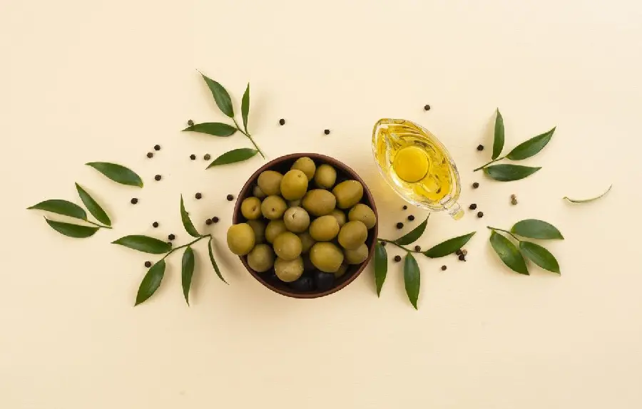 Spectacular olive and olive oil wallpaper for Windows 11