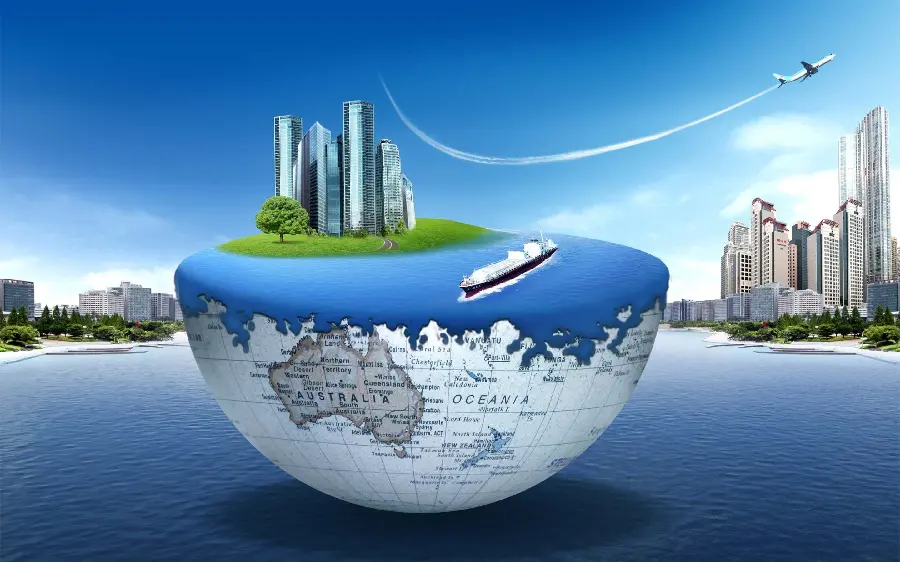 Advertising photo of a tourist tour abroad