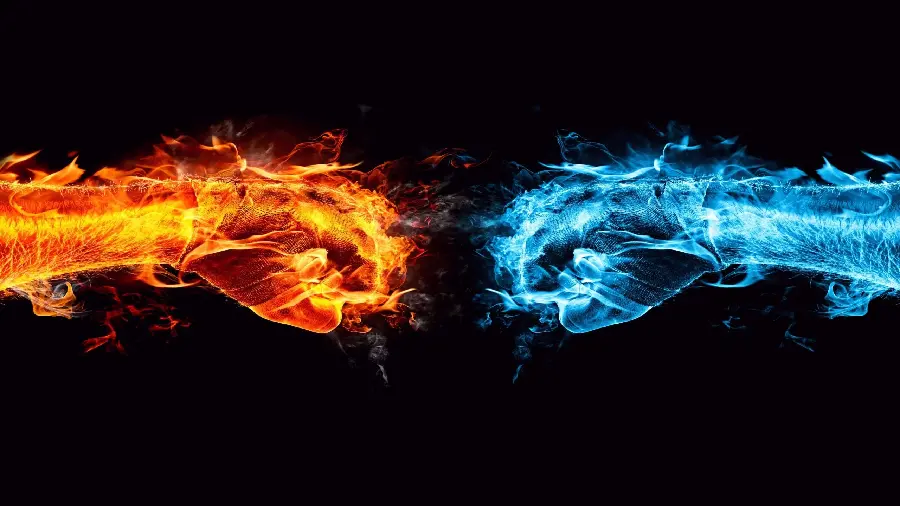 Download Famous Graphic Photo Of Hot And Cold Fire Fight