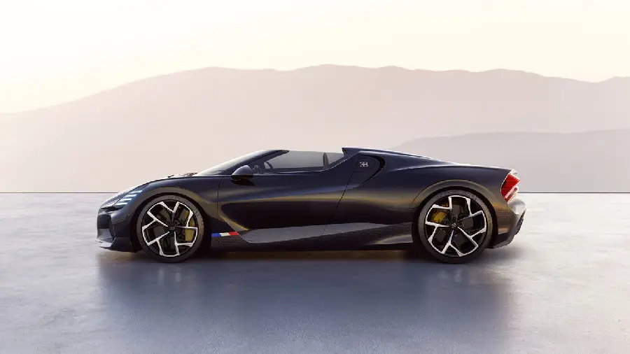 Photo of the latest Bugatti gasoline car called Mistral