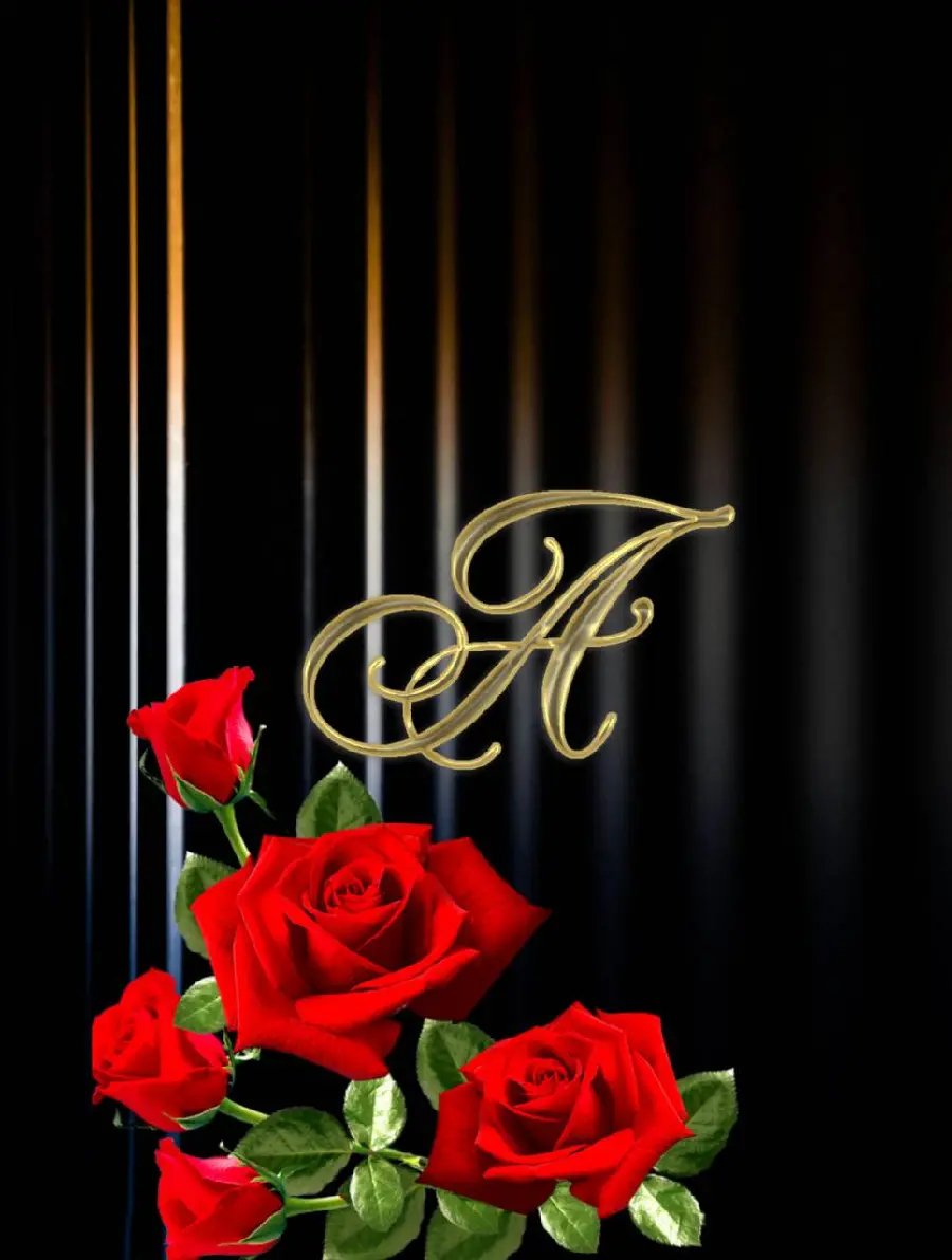 Mobile wallpaper with English A design in Full HD quality 