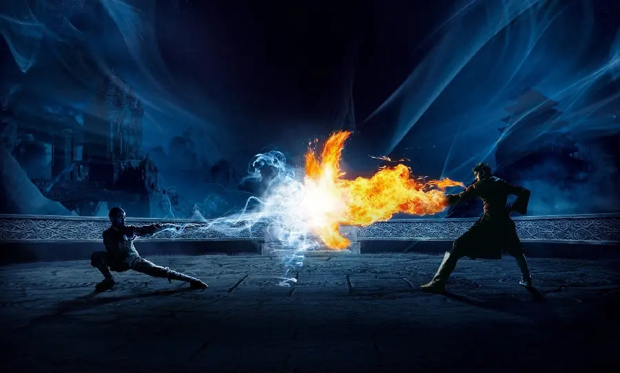 Magical Battle of Fire and Goodness in High Quality for Desktop
