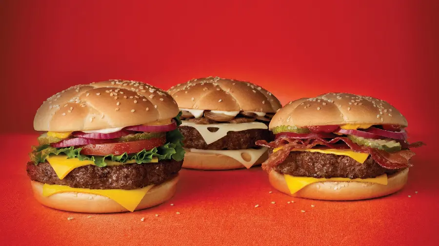 Delicious hamburger commercial for desktop