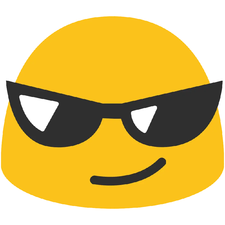 Huawei Sunglasses Emoji in Ultra High Quality 4K