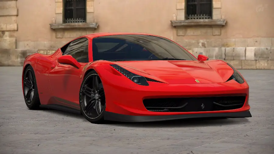 Red Ferrari 458 car photo for background