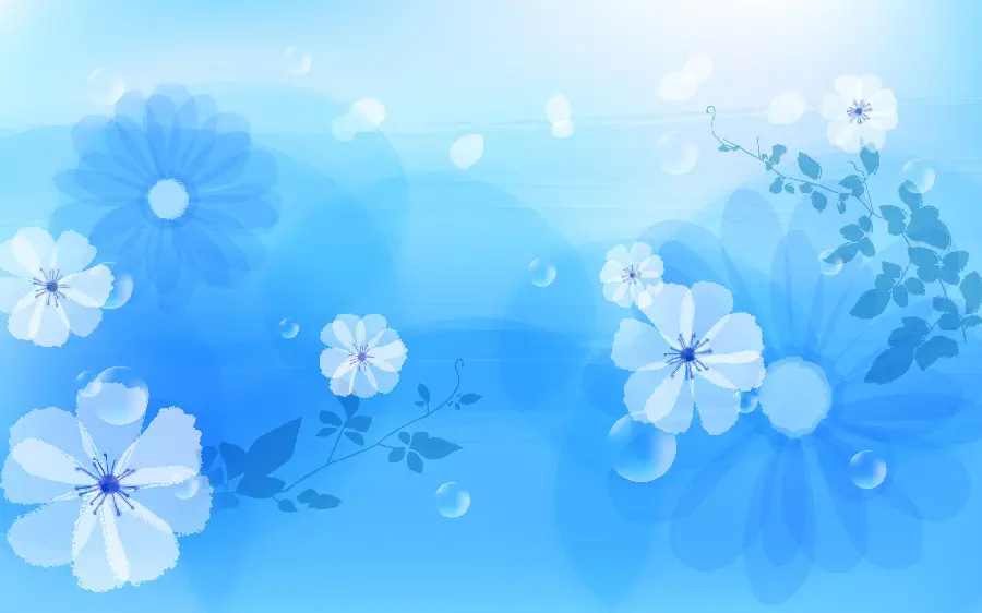Download beautiful abstract blue flower stock photo suitable for Windows wallpaper in HD quality