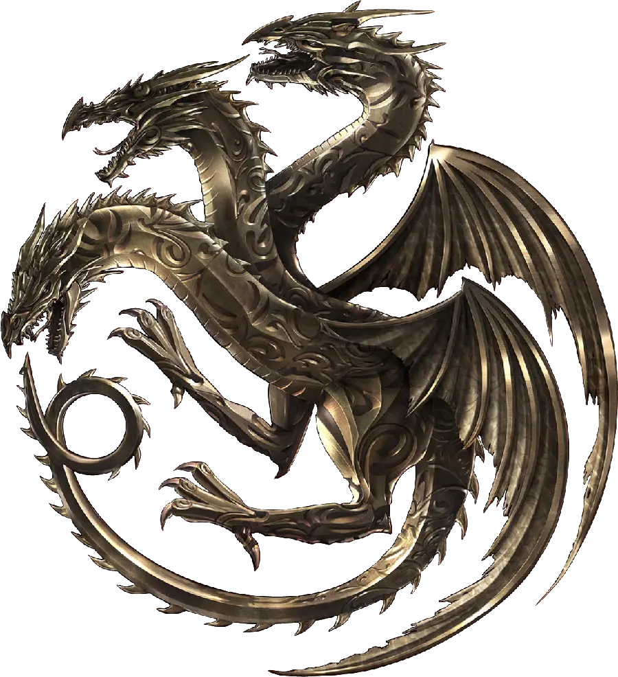 Download the famous House Of The Dragon series logo without background 