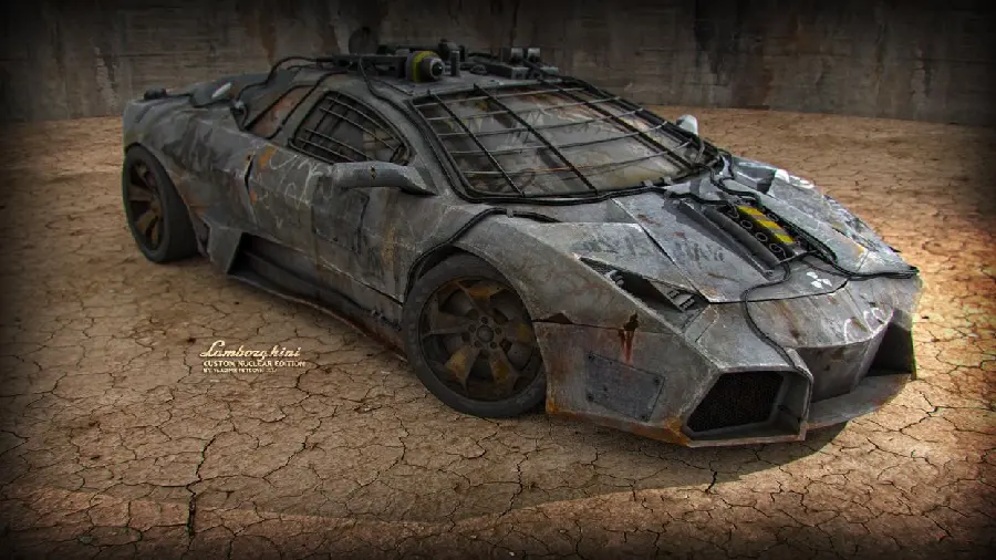 Scrap image of Lamborghini Runton destroyed