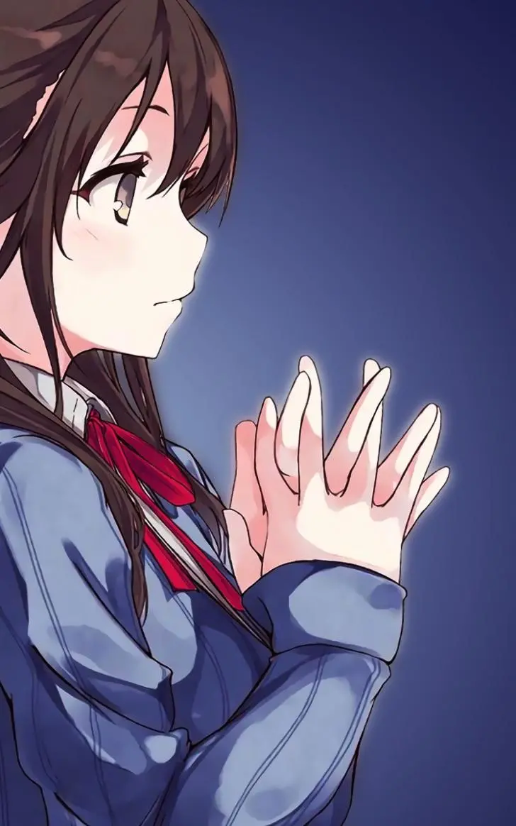 Beautiful background of a cute and innocent girl for the phone 