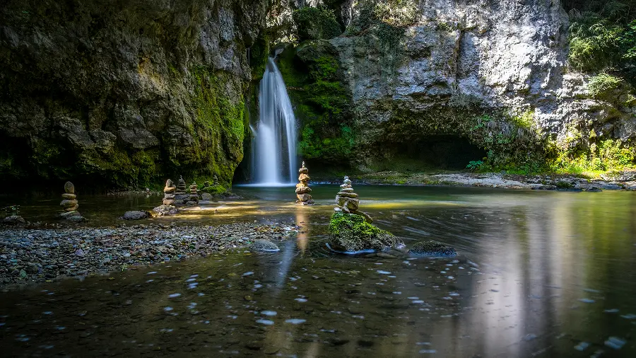Free Download Amazing Stock Photo of Waterfall in the Heart of Nature 2022