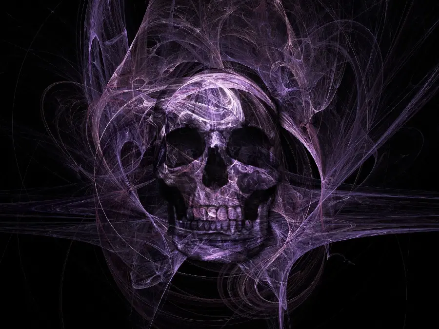 Magical skull wallpaper with elegant and unique graphics