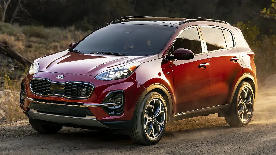 Back Spectacular Grand Kia Sportage Red in HD Quality 