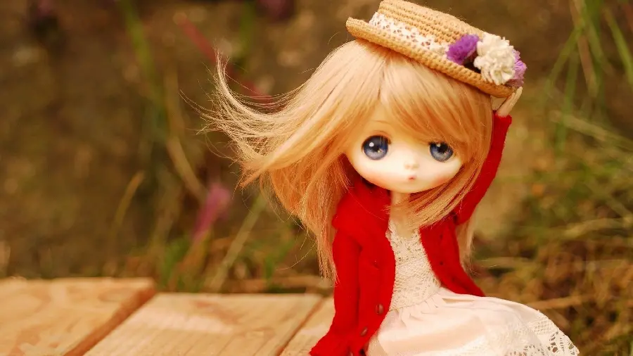 Hottest Doll Background with Red Dress for Laptop and Computer 