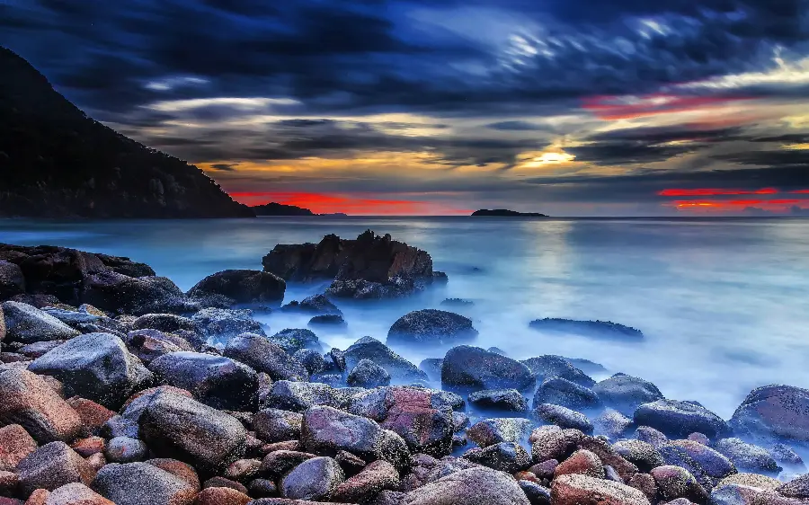 A lovely view of the seashore suitable for 4K posts and stories